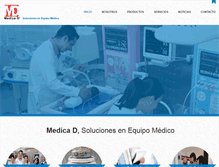 Tablet Screenshot of medica-d.mx